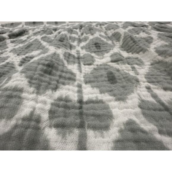 Talbots Haven Well Within Top Ikat Print Gauze SS VNeck 100% Organic Cotton XL - Picture 3 of 7